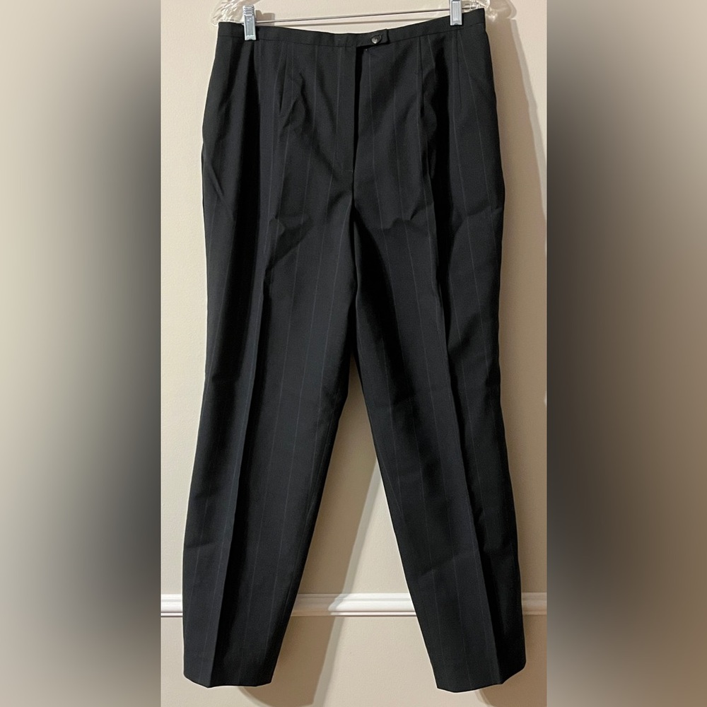 Harve Benard fully lined Wool blend Dress Pants Slacks Gray/Blue Size 14